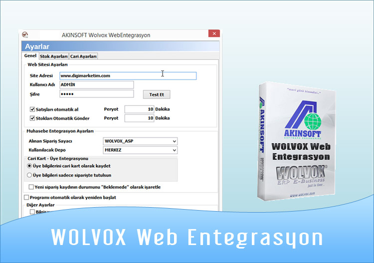 AKINSOFT Wolvox Web Entegrasyon 8.02.05